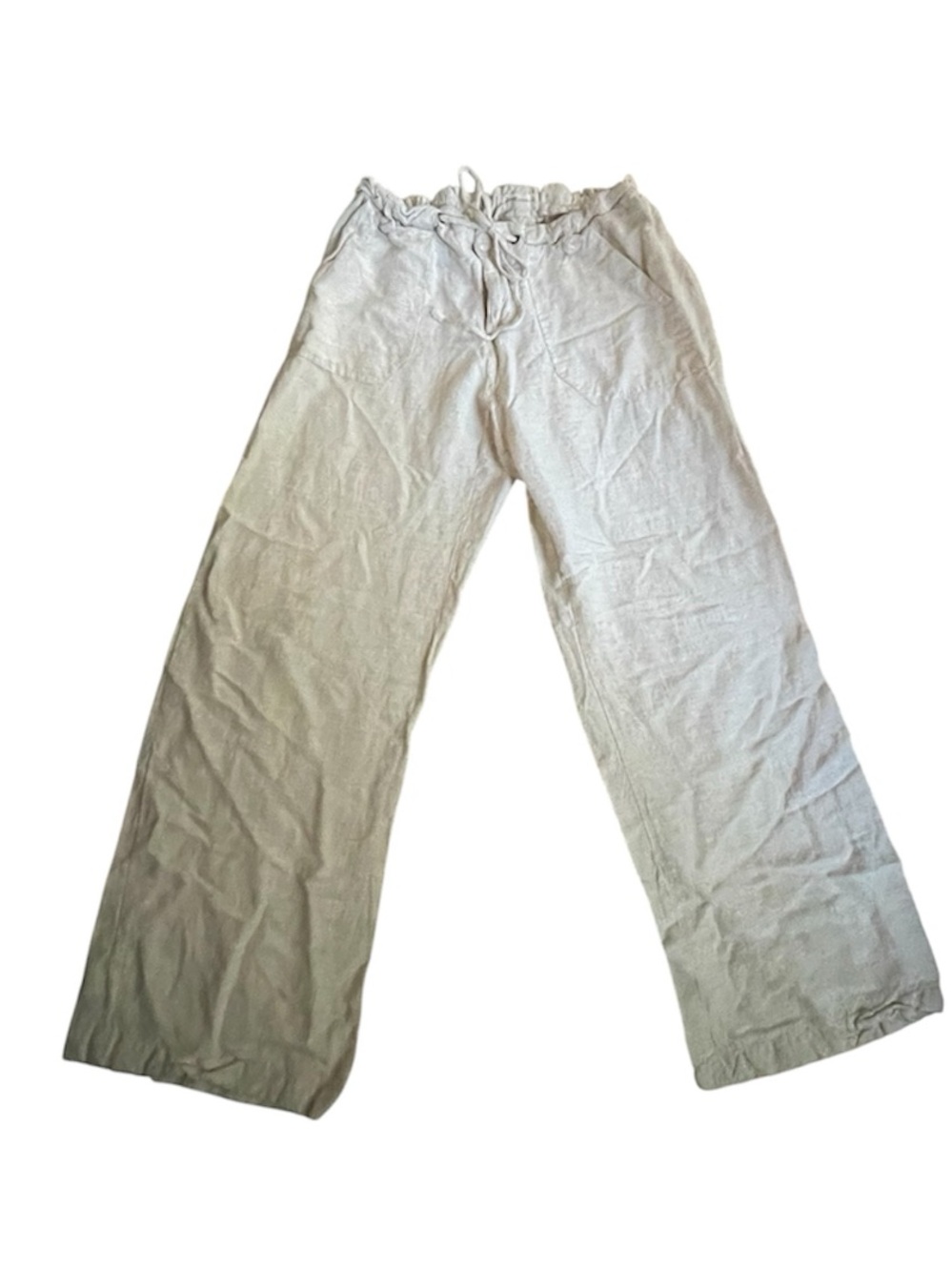 Women’s NWOT Just Living linen-blend wide-leg pants in a light beige/oatmeal